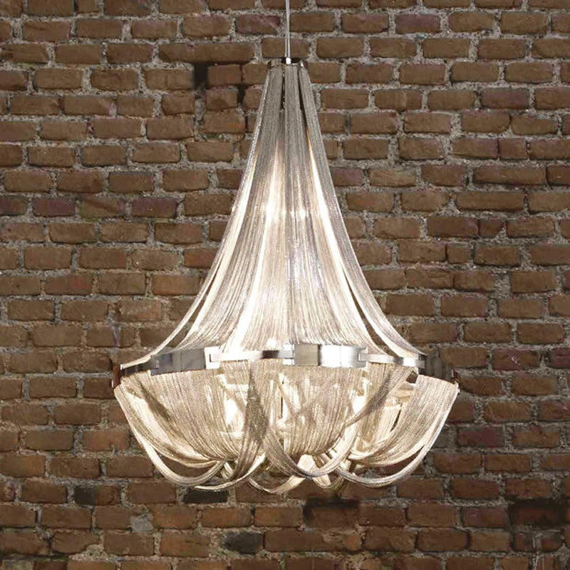 Postmodern Nordic Chandelier Modern Simple Creative Living Room Restaurant Personality Artistic Villa Double Building Chandelier