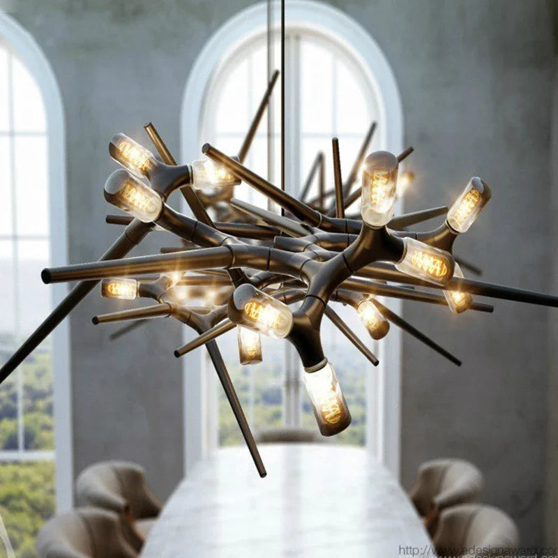 Postmodern Novelty LED Chandelier Lighting Luxury Dining Living Room Creative Long Hanging Lamp Restaurant Villa Lobby Fixtures