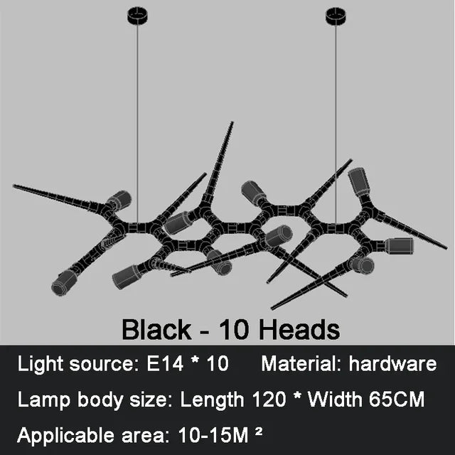 Postmodern Novelty LED Chandelier Lighting Luxury Dining Living Room Creative Long Hanging Lamp Restaurant Villa Lobby Fixtures