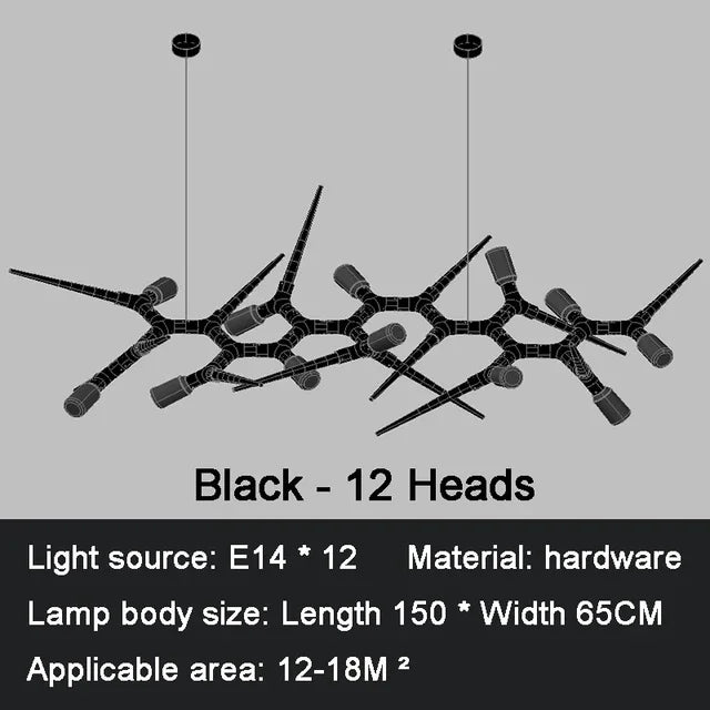 Postmodern Novelty LED Chandelier Lighting Luxury Dining Living Room Creative Long Hanging Lamp Restaurant Villa Lobby Fixtures