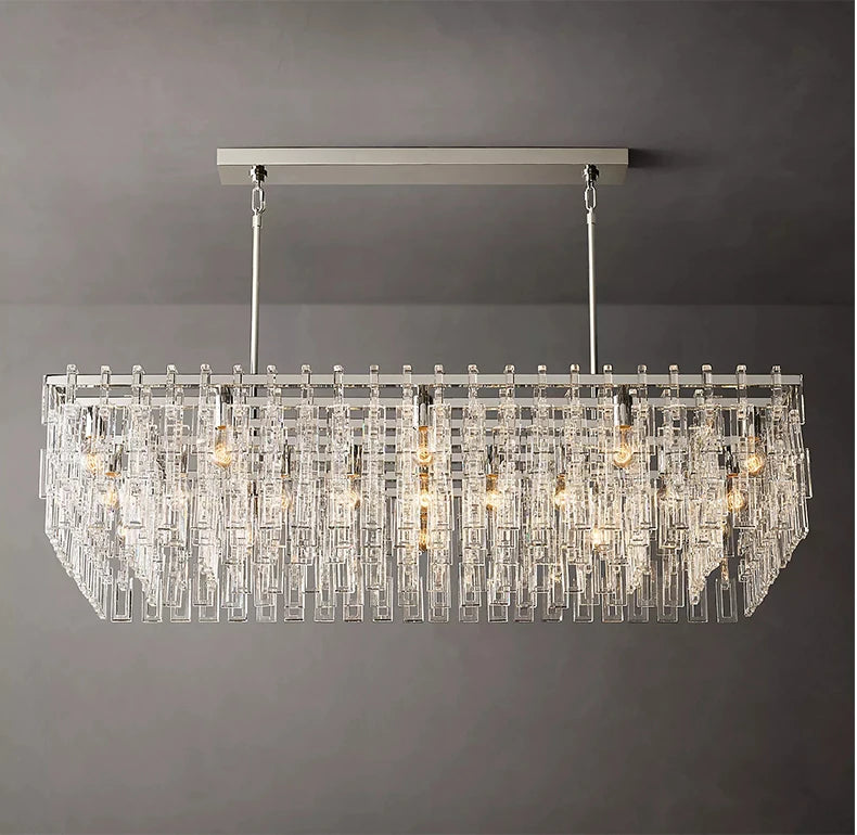 Postmodern crystal glass chandelier living room hotel lobby creative minimalist restaurant villa lighting