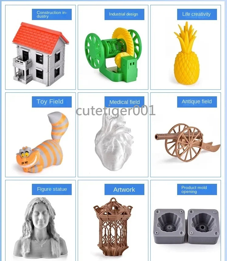 Printer 3D High Precision Industrial Grade FDM Large Size Whole Machine Fully Enclosed Constant Temperature Chassis High Speed