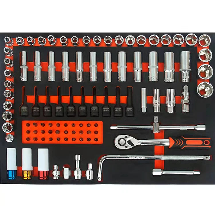 Profession elle 369-teilige Rollschrank-Werkzeugwagen-Aufbewahrung mit 7-Schubladen-Toolkit