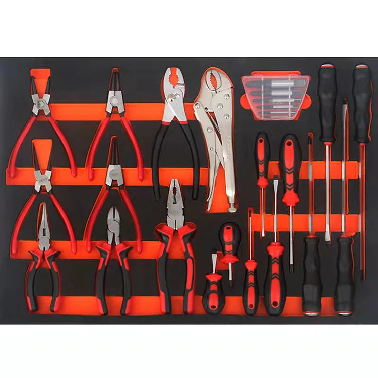 Profession elle 369-teilige Rollschrank-Werkzeugwagen-Aufbewahrung mit 7-Schubladen-Toolkit