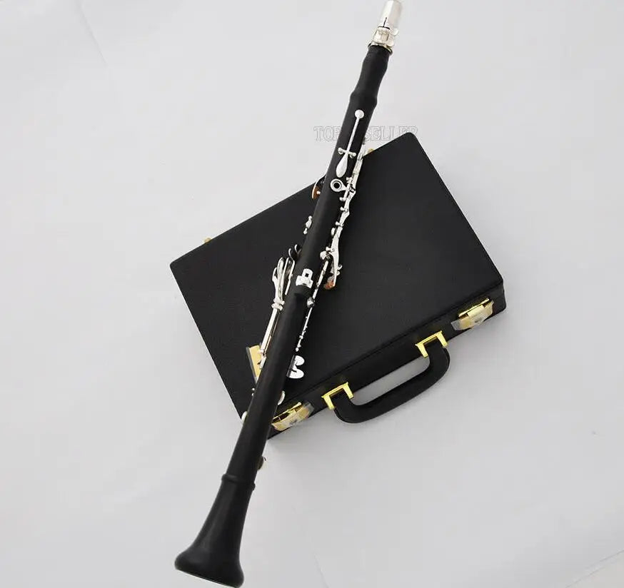 MMOOKA Professional 18 Key A Clarinet Ebony Wooden Body Italian Pads New Case