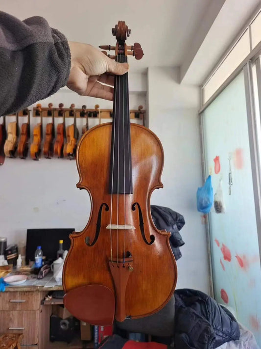Professional 4/4 Violin Guarneri Model flamed maple back spruce top hand made