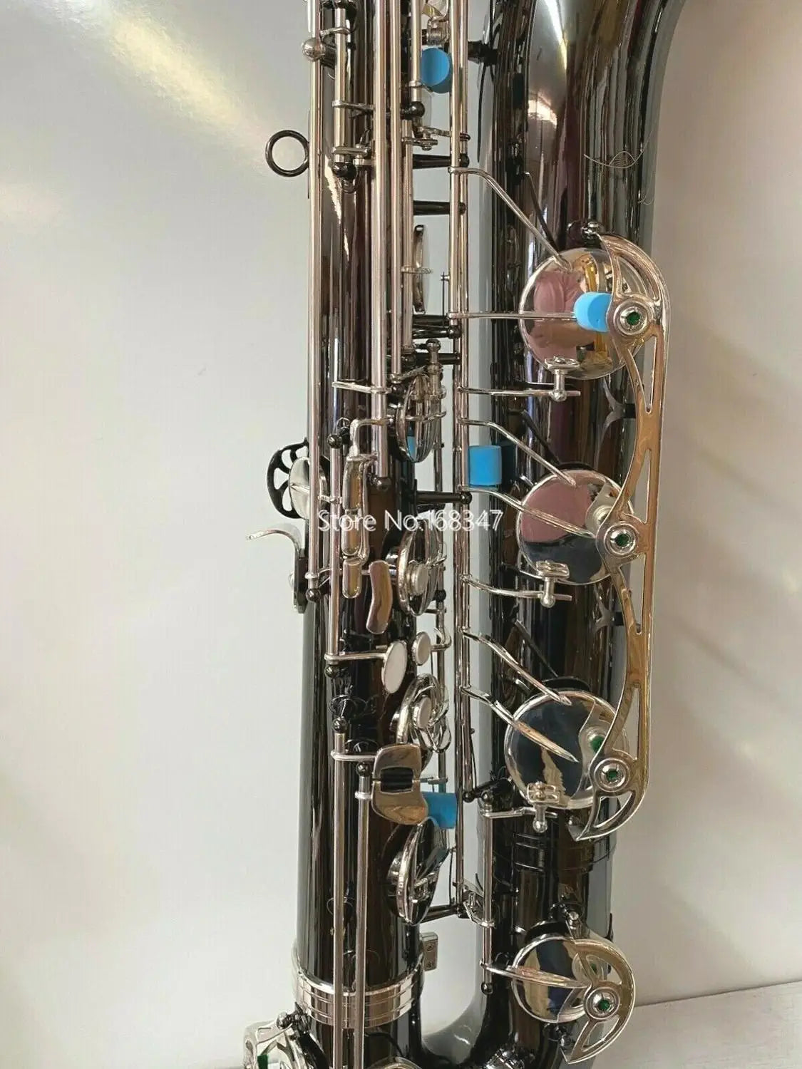 Professional Baritone Saxophone Eb Low A Black Nickel Silver Keys Musical Instrument With Case Mouthpiece Free Shipping