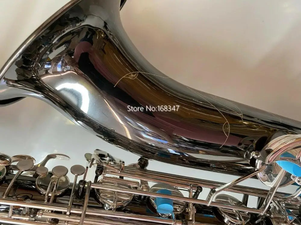 Professional Baritone Saxophone Eb Low A Black Nickel Silver Keys Musical Instrument With Case Mouthpiece Free Shipping