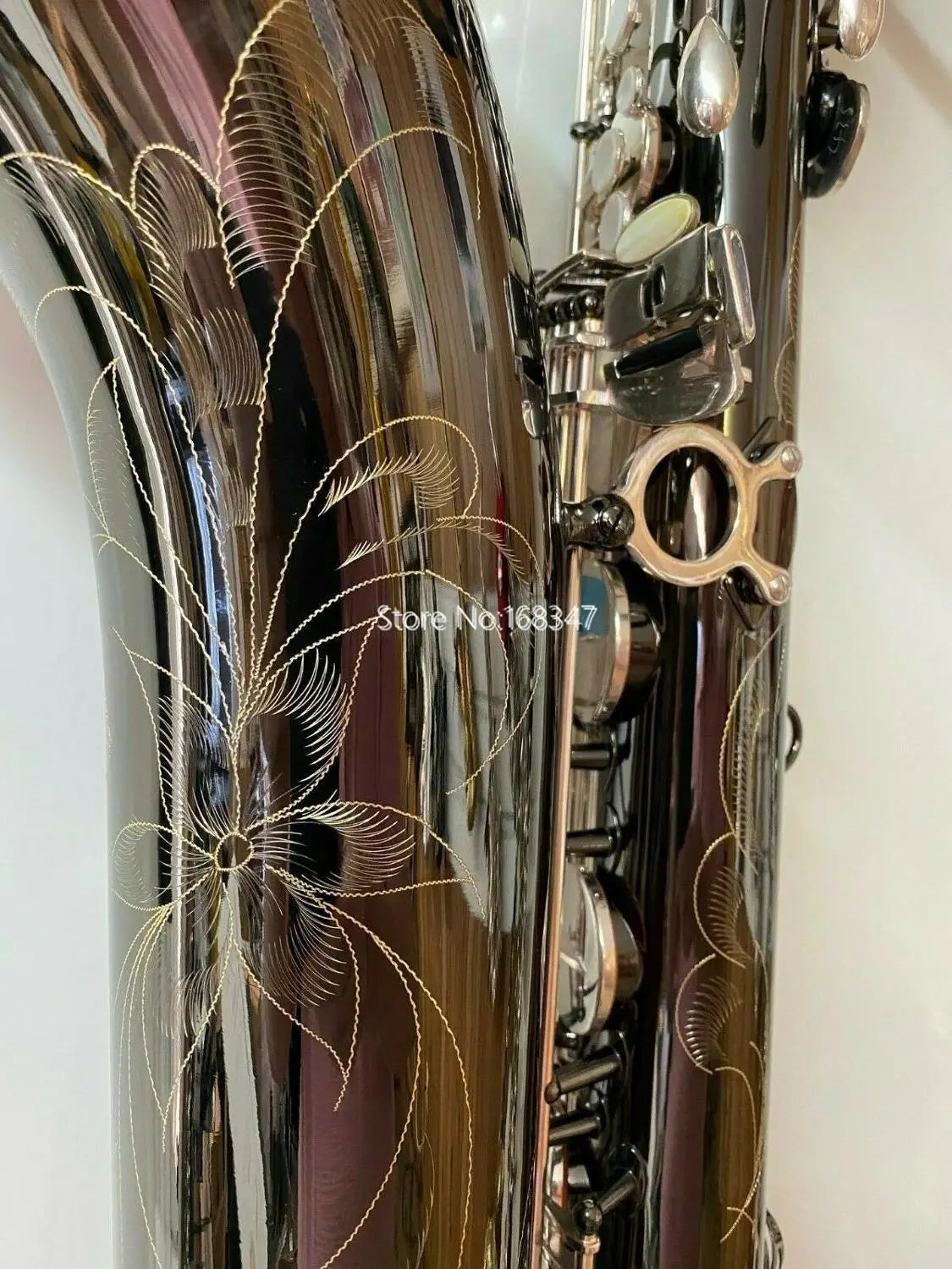 Professional Baritone Saxophone Eb Low A Black Nickel Silver Keys Musical Instrument With Case Mouthpiece Free Shipping