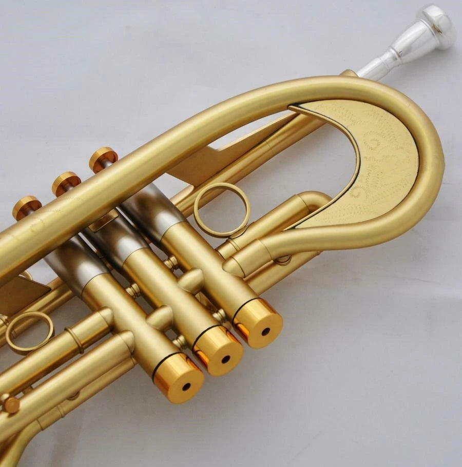 Professional Bb Trumpet Customized Flumpet Horn Matt Finish With Case