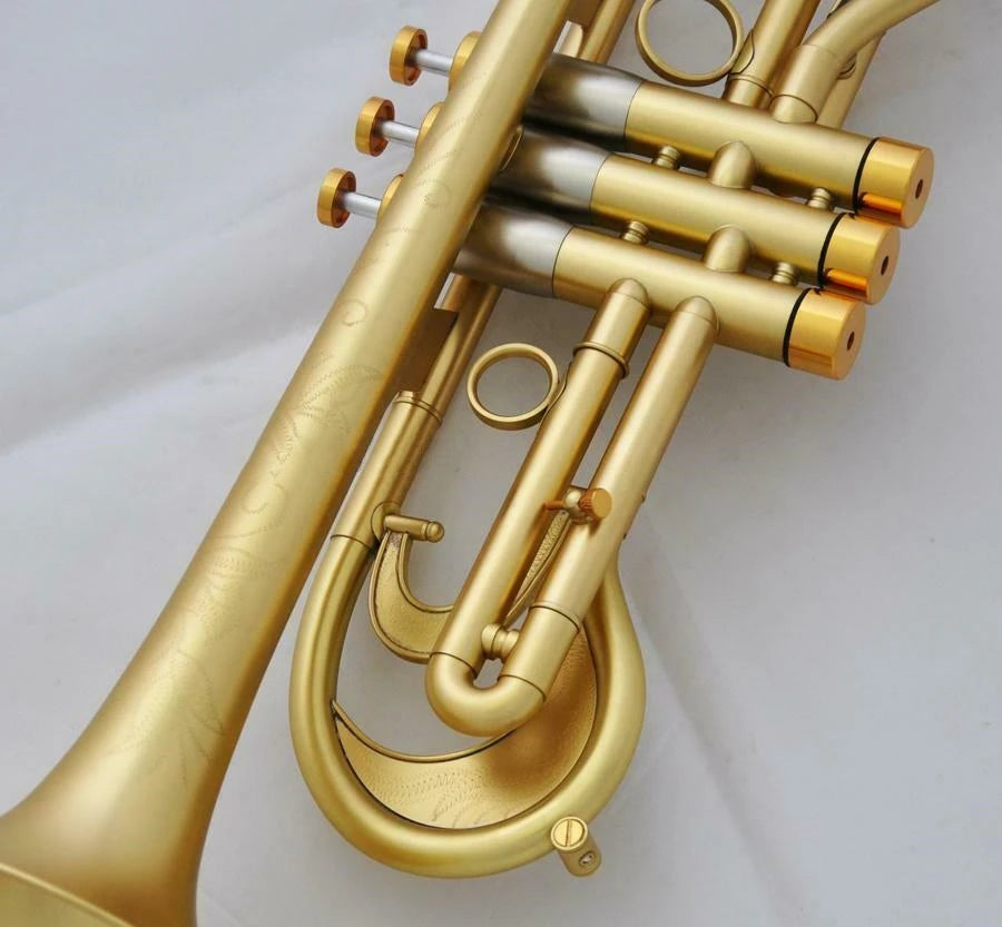 Professional Bb Trumpet Customized Flumpet Horn Matt Finish With Case