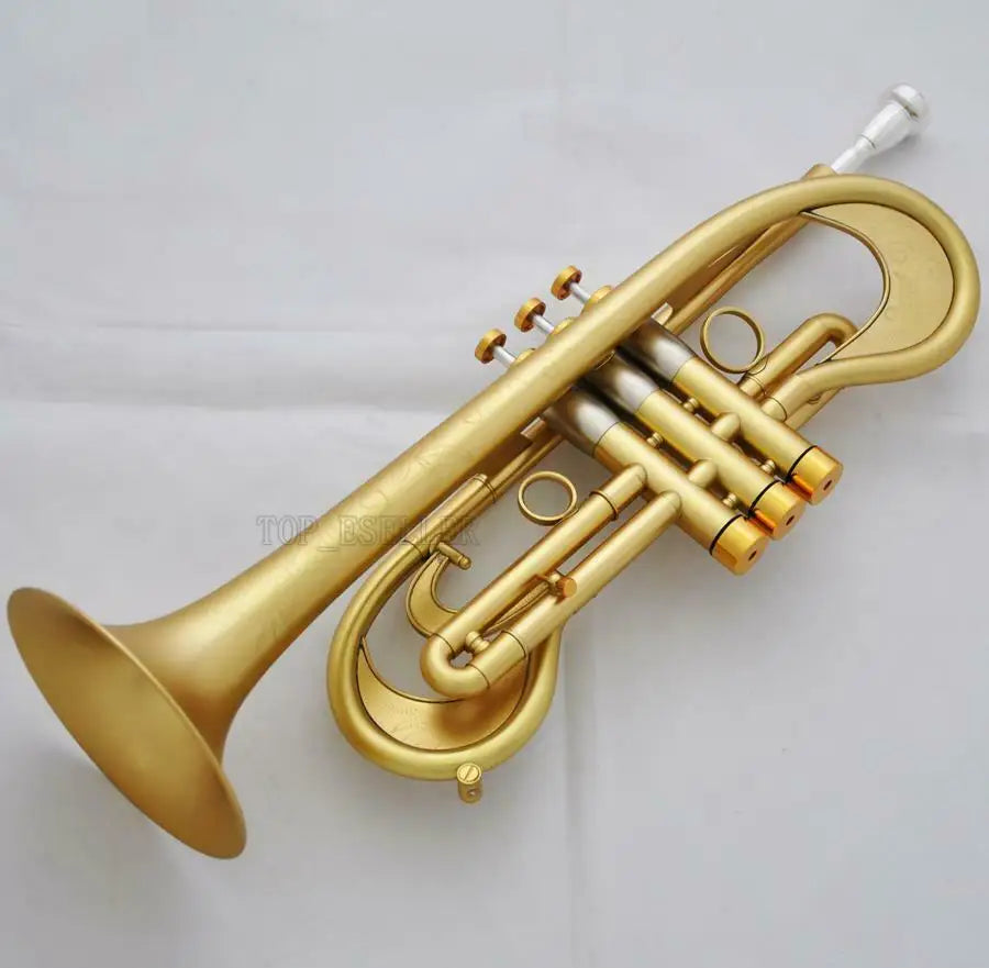 Professional Bb Trumpet Customized Flumpet Horn Matt Finish With Case