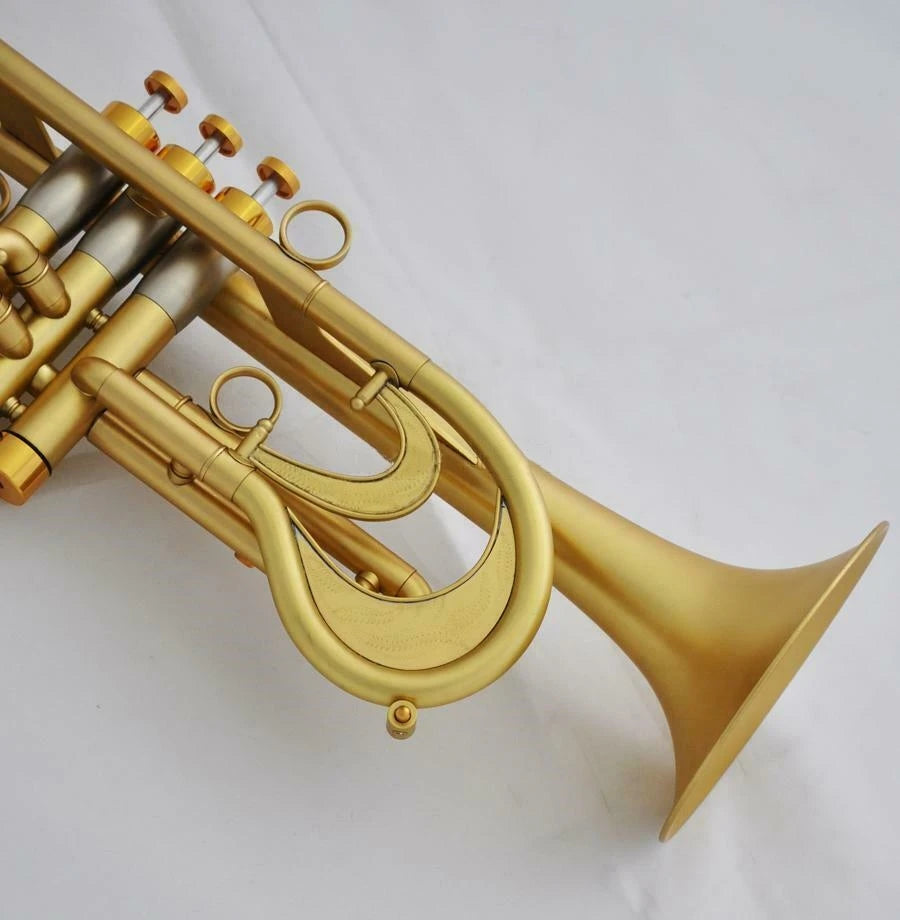 Professional Bb Trumpet Customized Flumpet Horn Matt Finish With Case