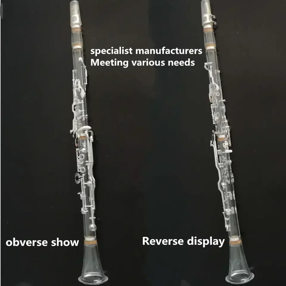 Professional  Crystal G Clarinet Silver Plated 18/20 Keys Instrument