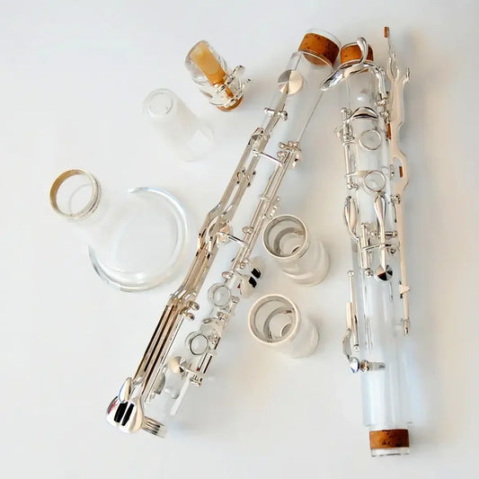 Professional  Crystal G Clarinet Silver Plated 18/20 Keys Instrument