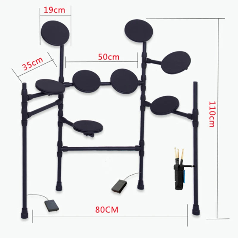 MMOOKA Professional Digital Electronic Drum Trigger Pedal Holder Percussion Electronic Drums Electron Diy Kit Tambor Music Instrument