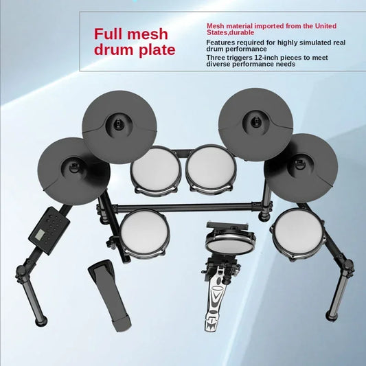 Professional Drum Digital Drum Set for Adults Kids Electronic Drums System Drum Elektrik Electric Battery Musical Instrument