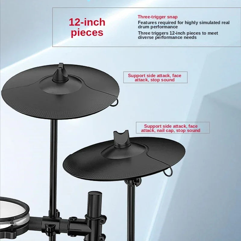 Professional Drum Digital Drum Set for Adults Kids Electronic Drums System Drum Elektrik Electric Battery Musical Instrument