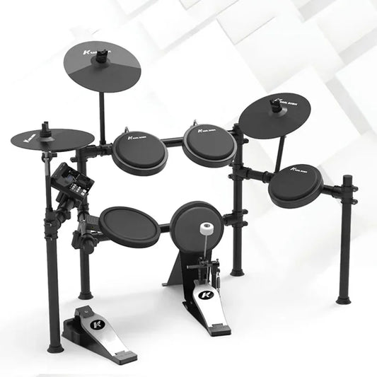 MMOOKA Professional Electronic Drums Practice Pad Kit Snare Double Drum Pedal Digital Bateria Eletronica Percussion Instruments