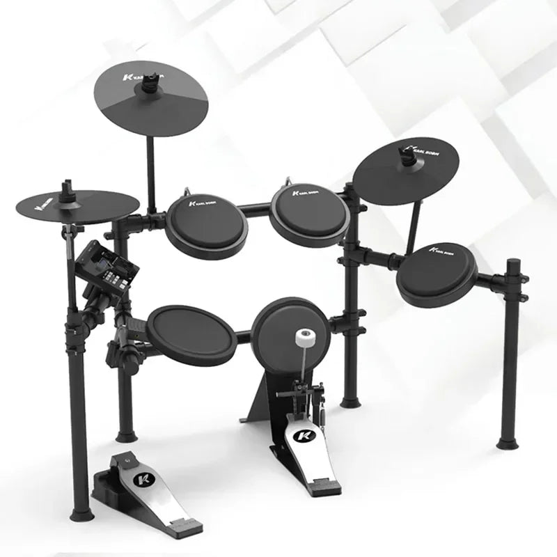 Electronic musical instruments Professional Electronic Drums Practice Pad Kit Snare Double Drum Pedal Digital Bateria Eletronica Percussion Instruments