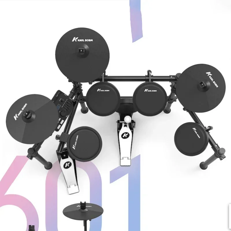 Professional Electronic Drums Practice Pad Kit Snare Double Drum Pedal Digital Bateria Eletronica Percussion Instruments