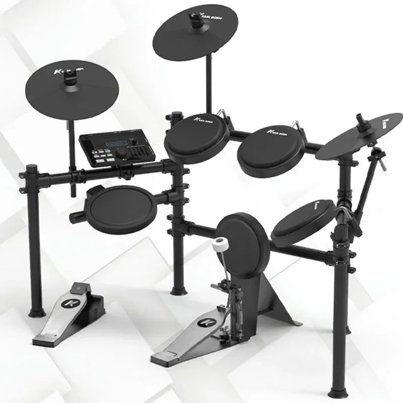 MMOOKA Professional Electronic Drums Practice Pad Kit Snare Double Drum Pedal Digital Bateria Eletronica Percussion Instruments