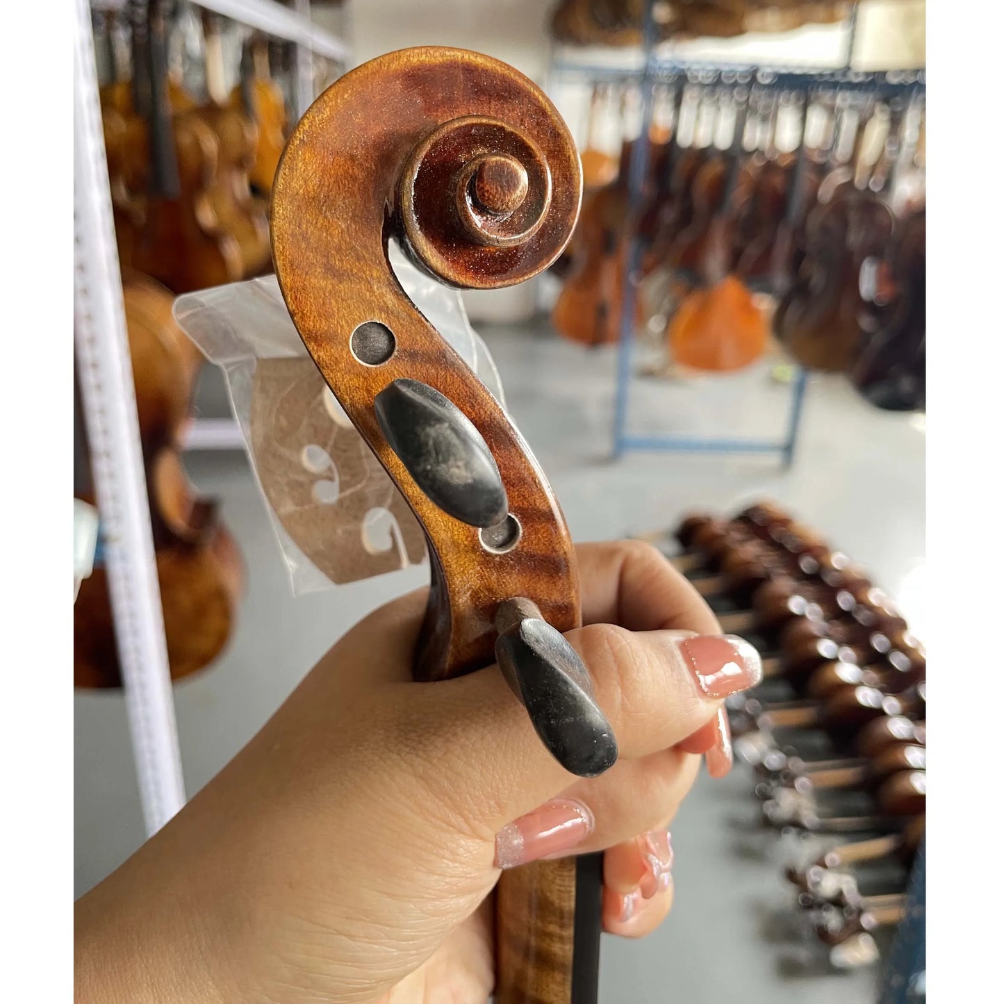 MMOOKA Professional European Aged Spruce and Flamed Maple Full Size 4/4 Violin
