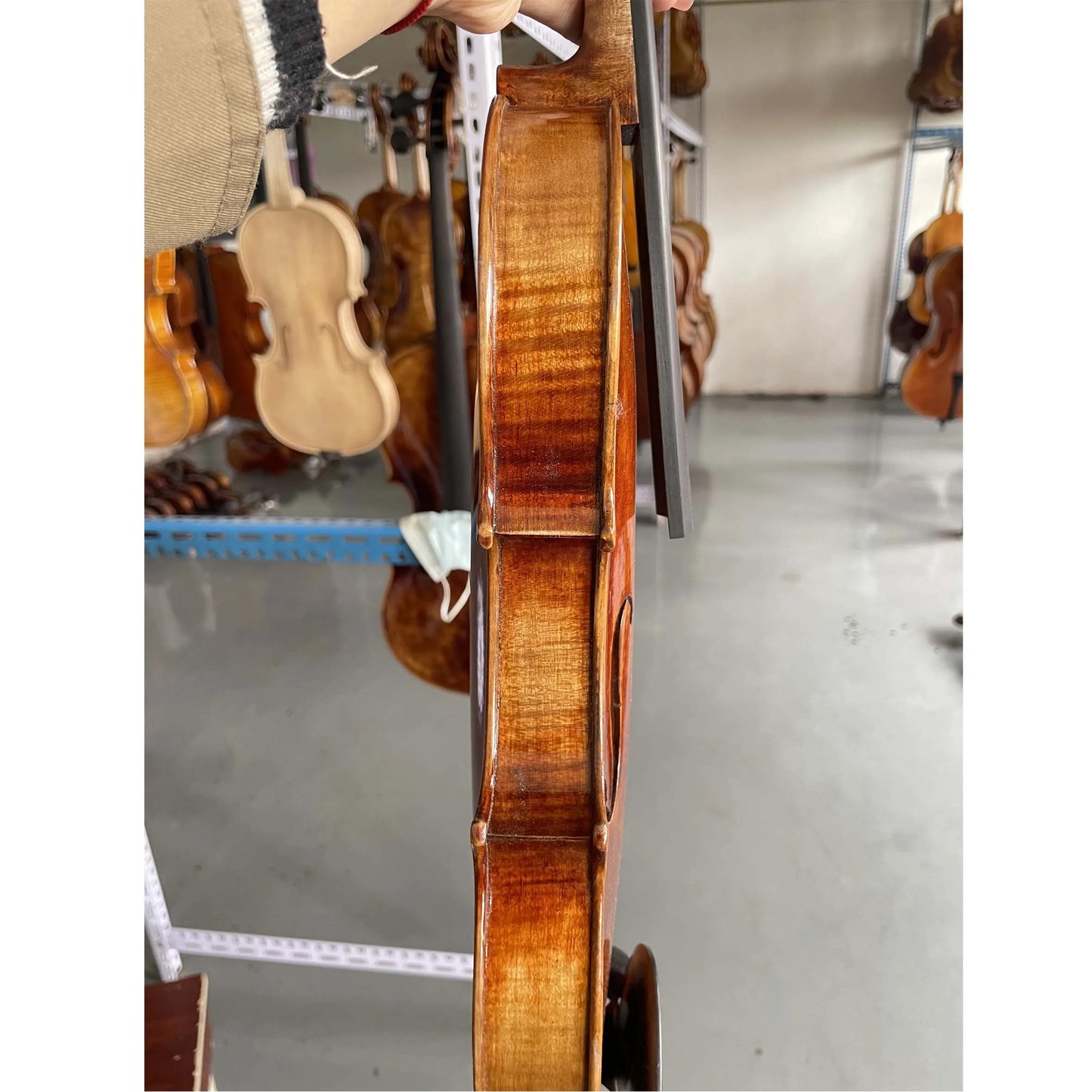 MMOOKA Professional European Aged Spruce and Flamed Maple Full Size 4/4 Violin