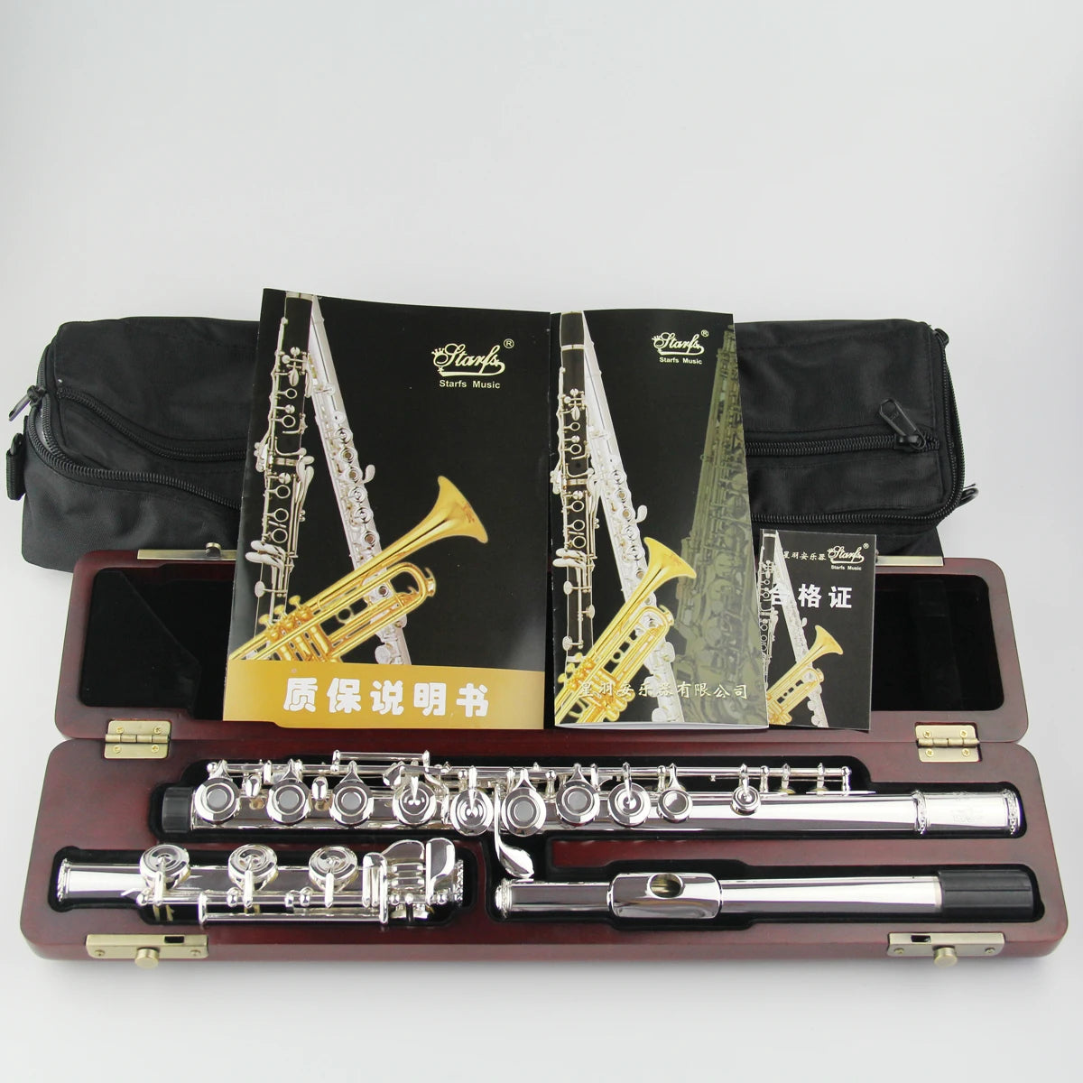 MMOOKA Professional Grade 17 Open Hole Imported Sterling Silver Body Flute