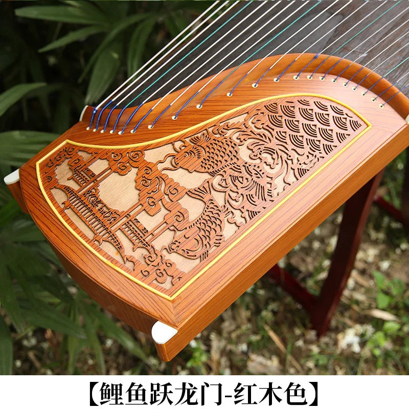 Professional Guzheng Chinese 21 Stings Zither Lankao Solid Wood Paulownia Cither Musical Instrument With Accessories