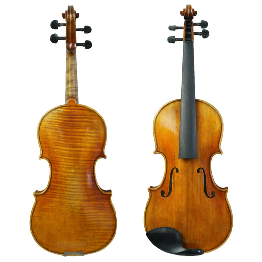Professional Handmade 4/4 Violin European Wood Good Sound Nice Flame Grain
