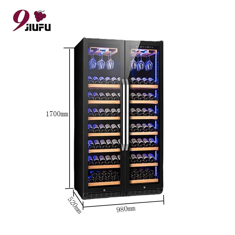 Professional Manufacturer Frost Free Wine Fridge with Digital Temperature Control wine cooler, Freestanding or Built-in