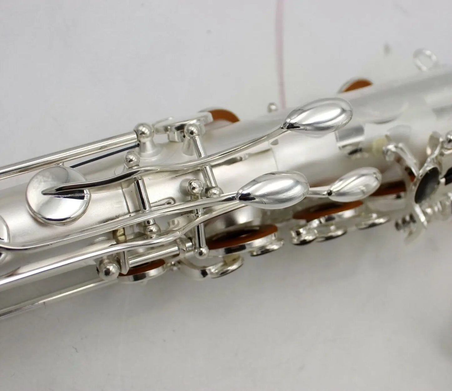 Professional New satin silver plated Tenor Saxophone tenor sax R54 type by music