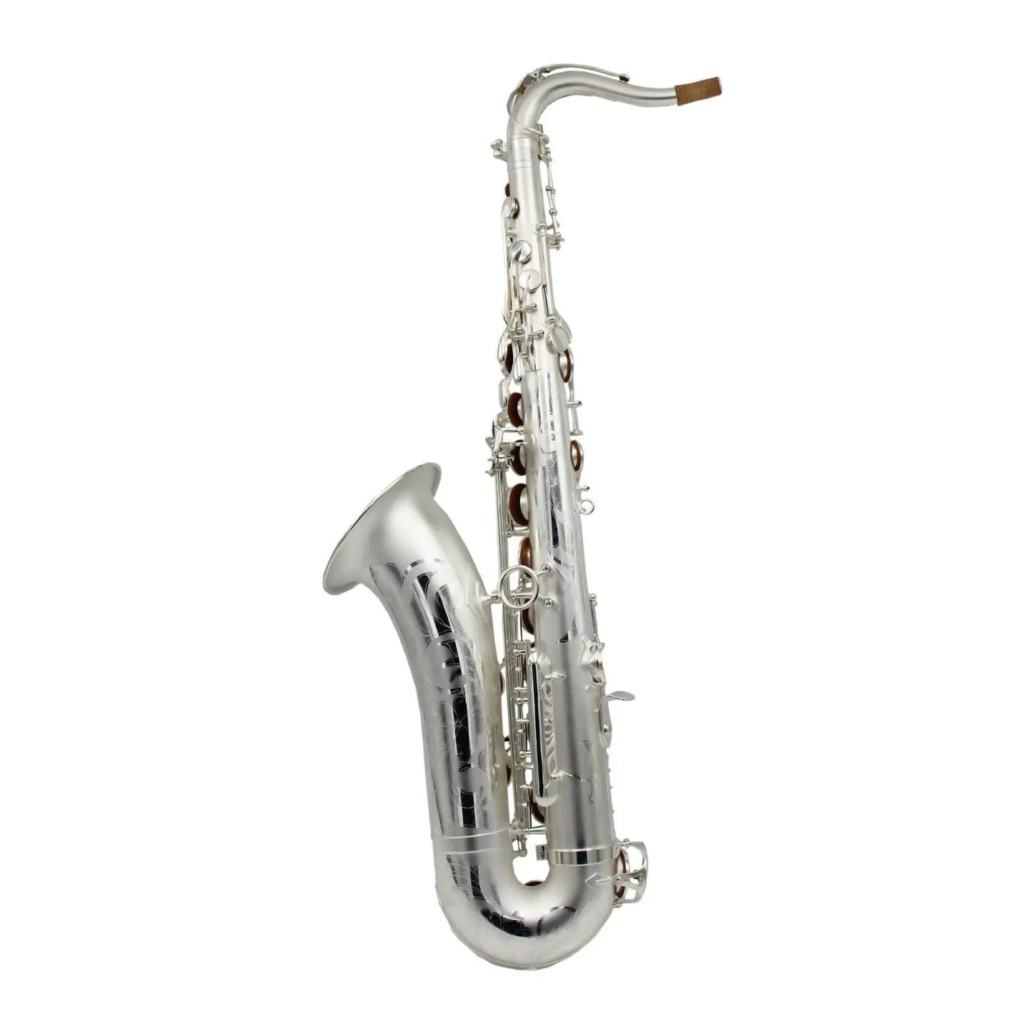 Professional New satin silver plated Tenor Saxophone tenor sax R54 type by music
