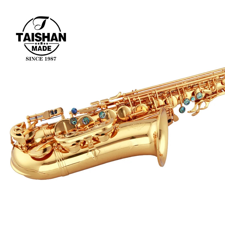 Professional Performance Grade Alto Saxophone Gold Lacquered Brass Eb Tone Alto sax