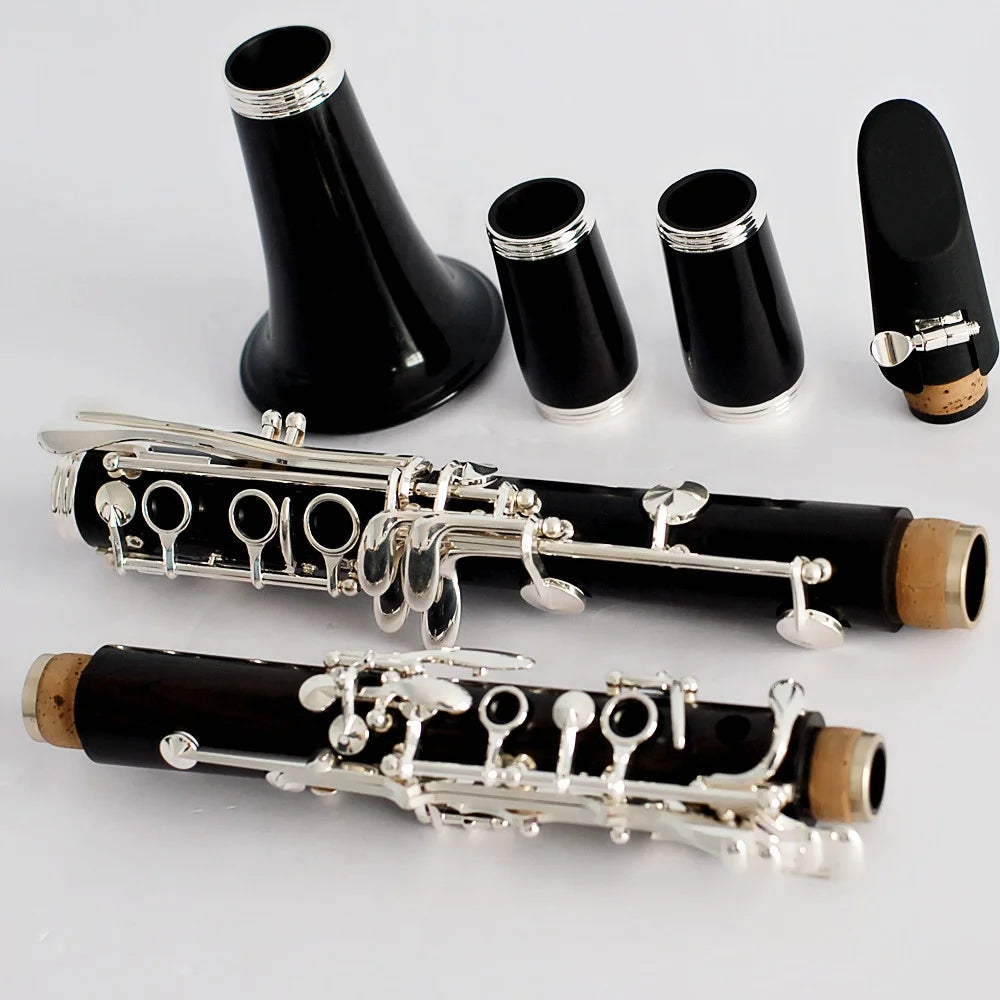 Professional ebony silver plated Bb Clarinet