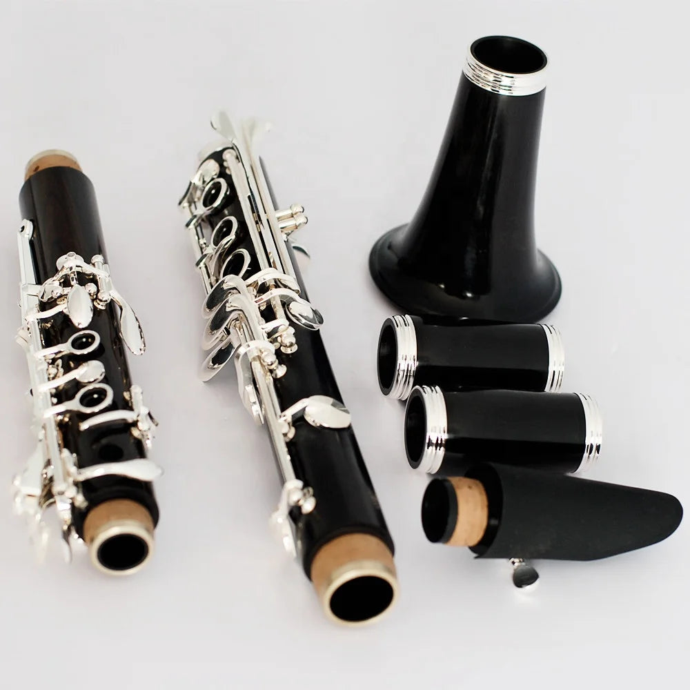 Professional ebony silver plated Bb Clarinet