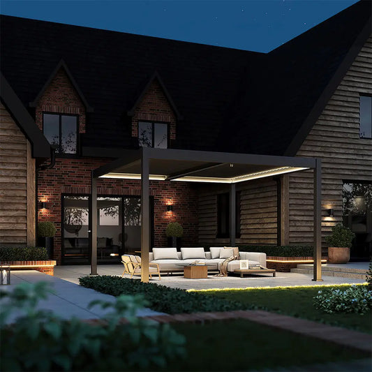 Professional gazebo hard top pergola garden tent gazebo outdoor with CE certificate company-logo Hangzh