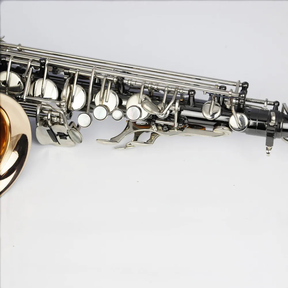 Professional musical instruments and cases, real picture alto saxophone, EB phosphor copper, black nickel art, free shipping