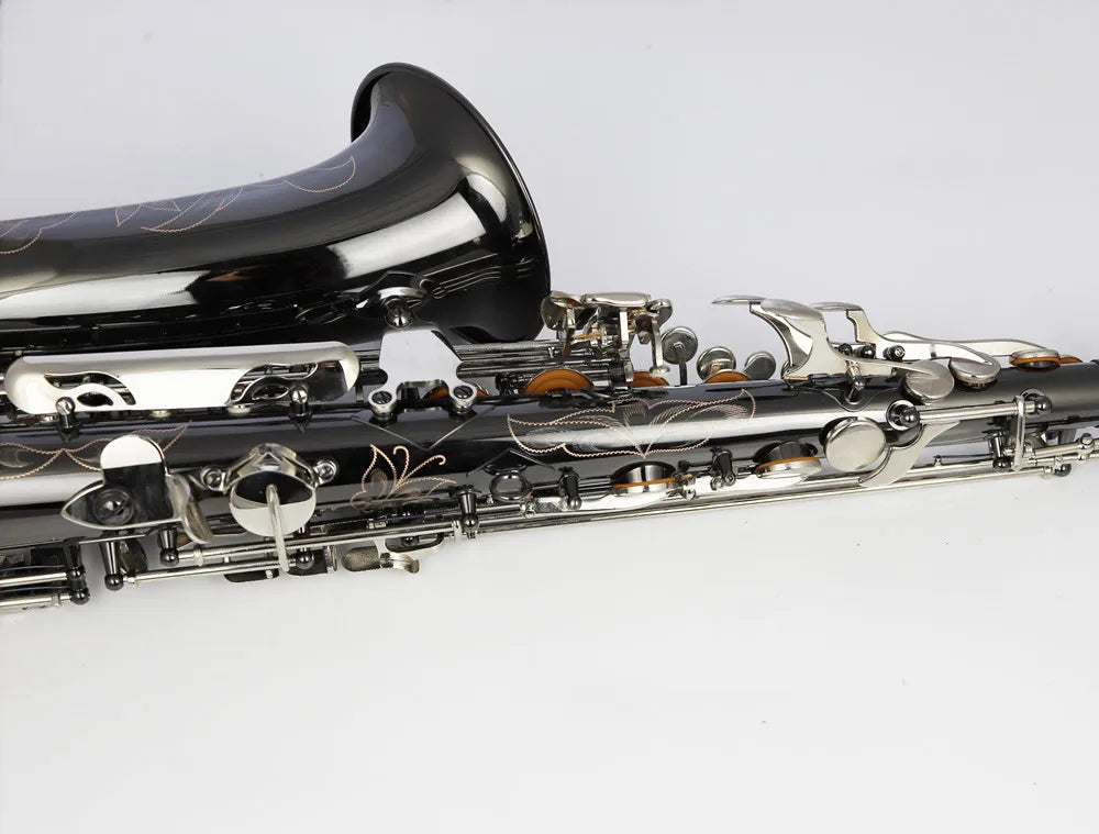 Professional musical instruments and cases, real picture alto saxophone, EB phosphor copper, black nickel art, free shipping