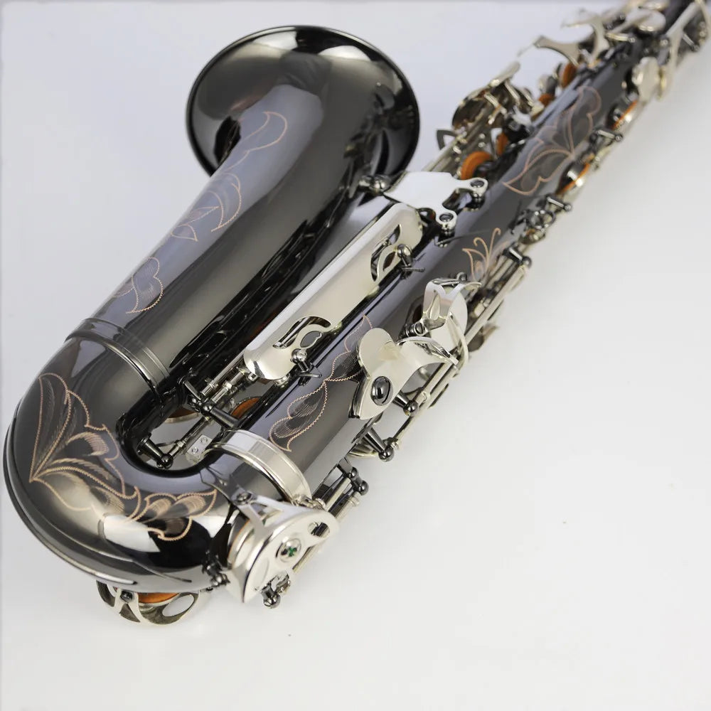 Professional musical instruments and cases, real picture alto saxophone, EB phosphor copper, black nickel art, free shipping