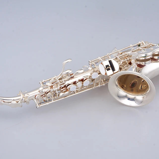 Professional silver plated Curved soprano saxophone with Premium sax bags and accessories