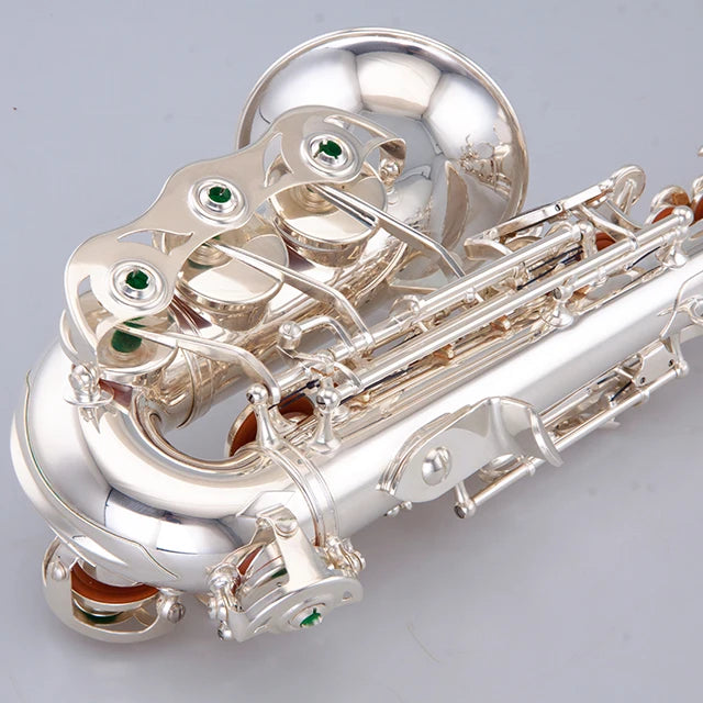 Professional silver plated Curved soprano saxophone with Premium sax bags and accessories