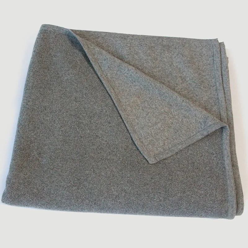 Pure color Cashmere carpet Blanket  Knitted  Warm Thick Cashmere Thick cashmere Large Stole Oversize Bed sheet Large Shawl  Gray