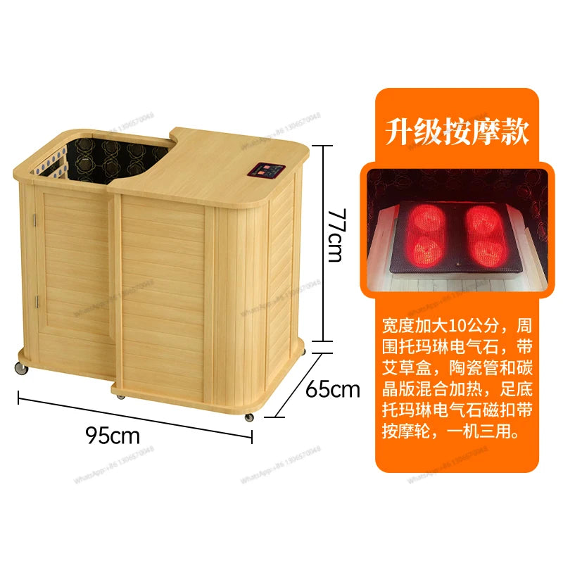 Pushing and pulling sweat steaming bucket, far infrared spectrum, sweat steaming room, household single person half body hologra