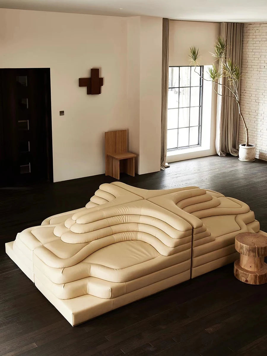 Qiutian sofa leather beauty salon profiled module combination clothing store online celebrity live broadcast room