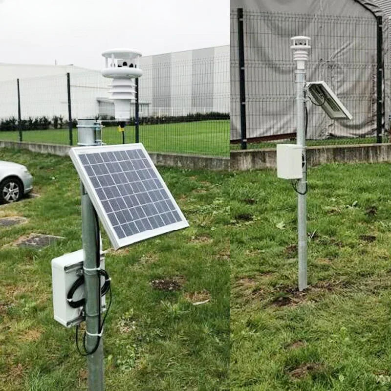 RIKA RK900-10 Integrated Wireless Ultrasonic Automatic Weather Station with Wind/Ambient Temperature Humidity/Solar/Rain