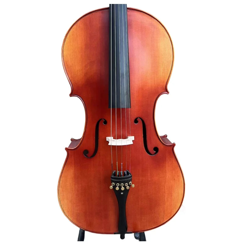 MMOOKA Rare Professional song maestro European tone 5 Strings Cello 4/4, Stradivarius Model