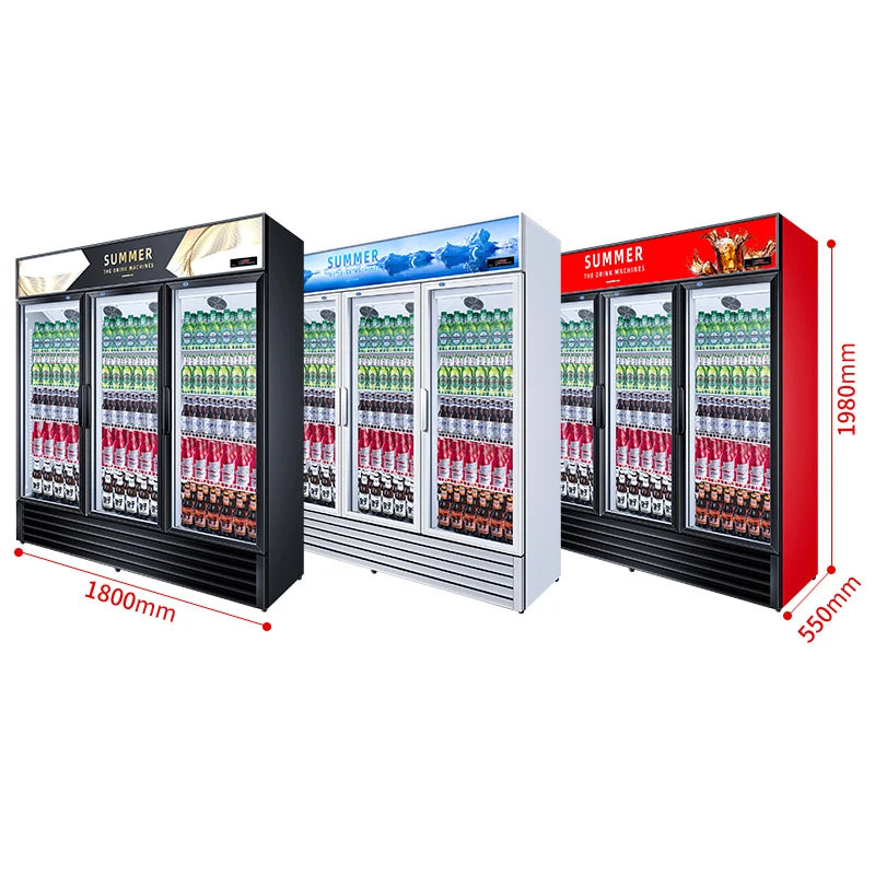 Refrigerated Display Fresh Keeping Cabinet Vertical Beverage Cabinet Fresh-keeping Cabinet