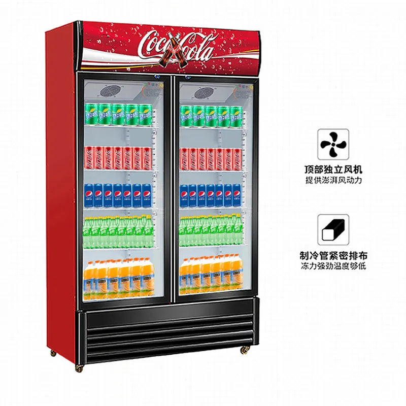 Refrigerated display cabinet, beverage cabinet, vertical commercial refrigerator, single door preservation cabinet, double door
